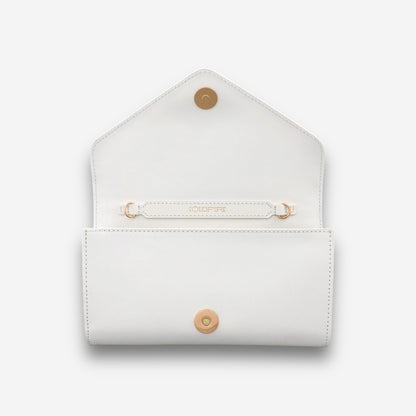 Whisper Gold - White Semi Patent-crossbody bag-COLDFIRE