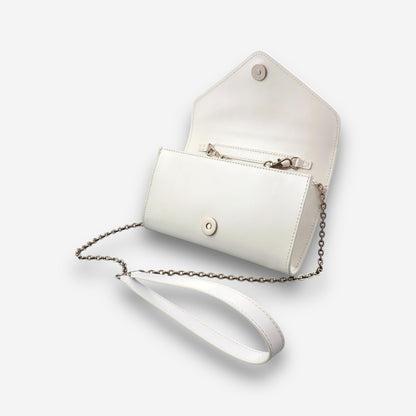 Whisper Silver - White Semi Patent-crossbody bag-COLDFIRE