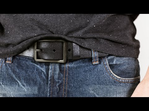 Casual Men's Leather Belt | Heavy Duty EDC Belt | Brown