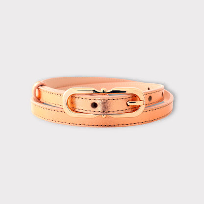 Women's belt - genuine leather - 12 mm - Corona Gold | COLDFIRE - COLDFIRE