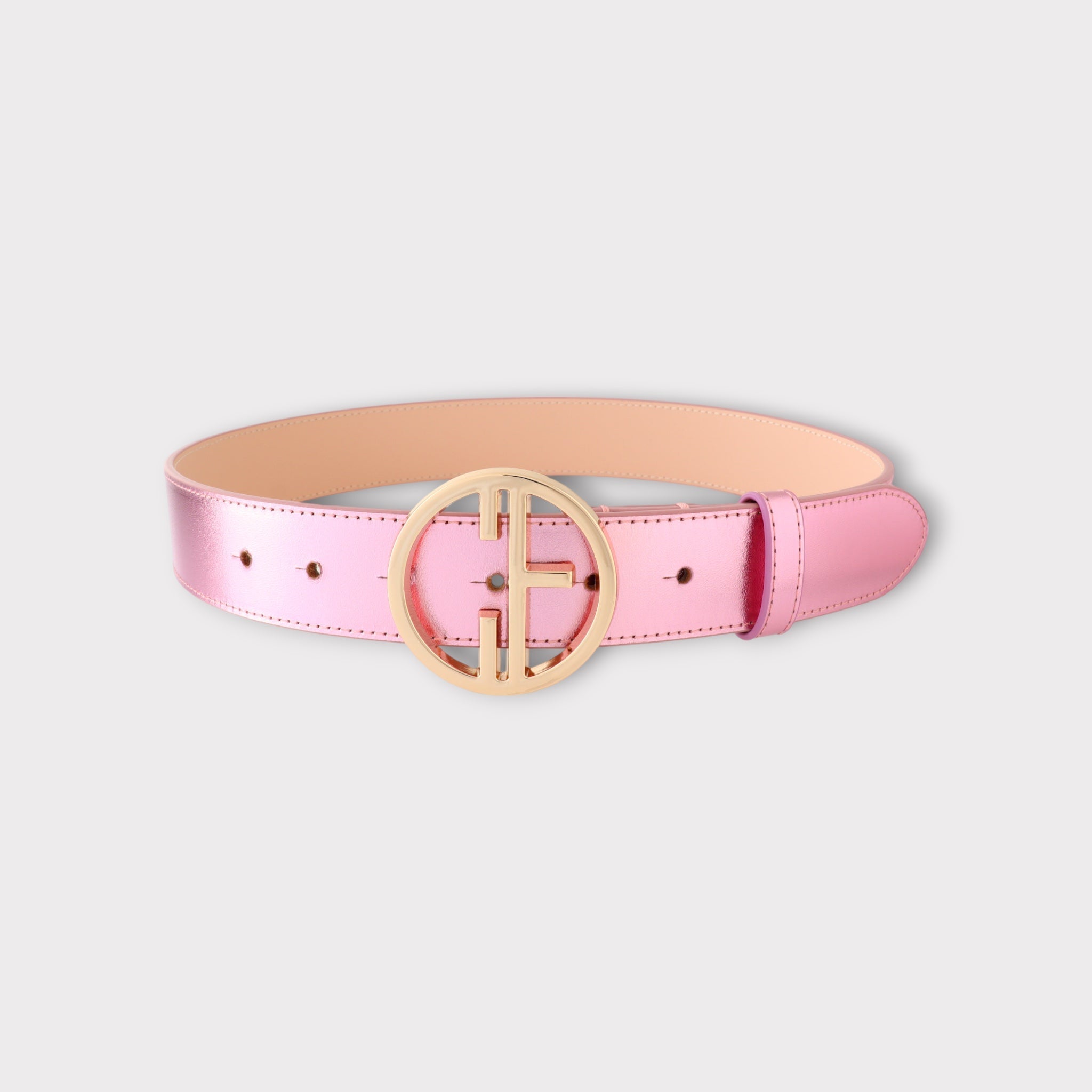 Women's belt - genuine leather - 35 mm - Malin Pale Pink | COLDFIRE - COLDFIRE