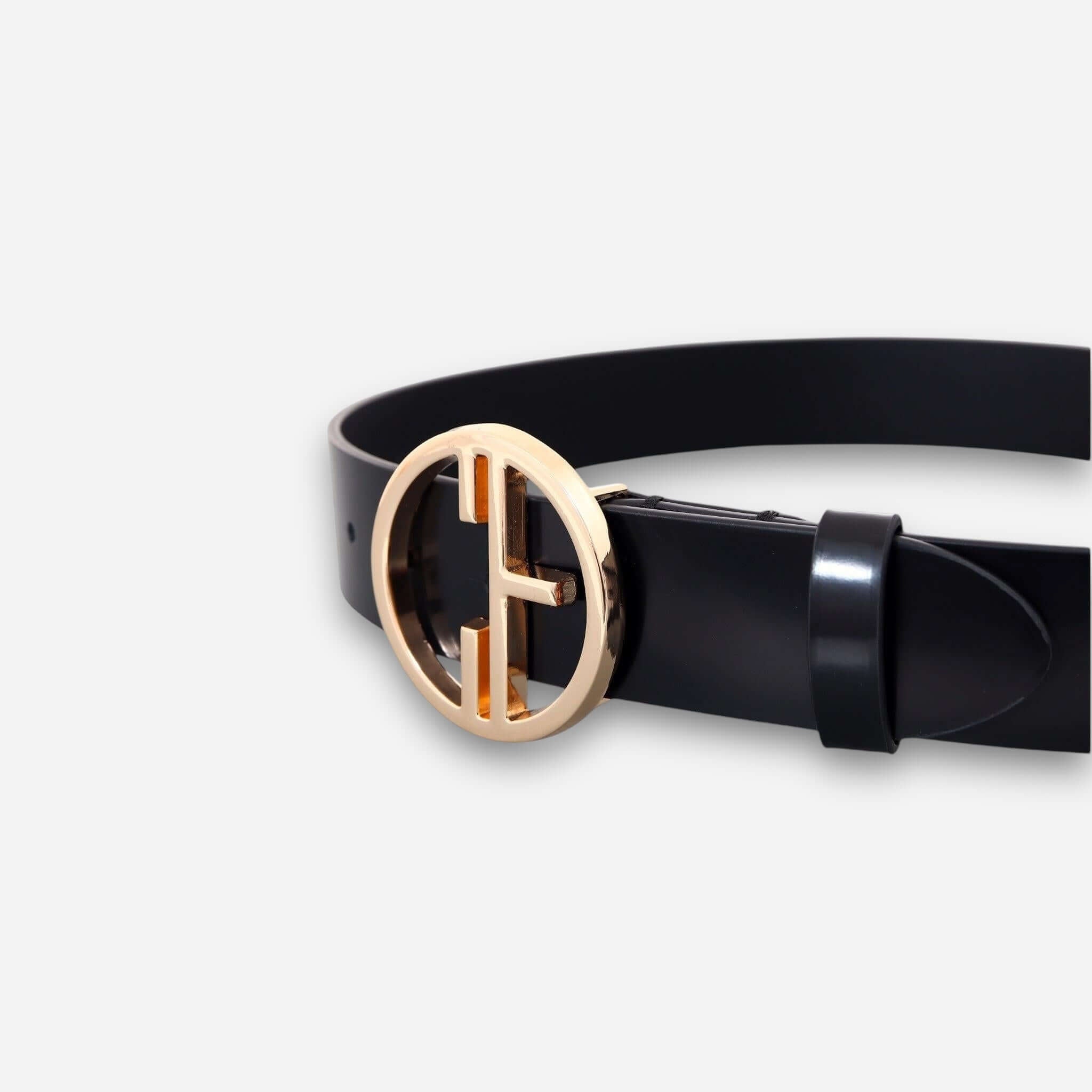 Aura Belt - Black - Gold-women's belt-COLDFIRE